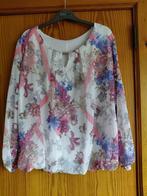 Gebloemde blouse, maat 44, Kleding | Dames, Blouses en Tunieken, Ophalen of Verzenden, Gedragen, Maat 42/44 (L), Overige kleuren