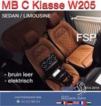 W205 C43 AMG bruin leer interieur C Klasse stoelen leder 201