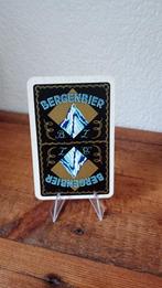 Brasserie bière ancienne carte à jouer Bergenbier #2, Panneau, Plaque ou Plaquette publicitaire, Autres marques, Utilisé, Envoi