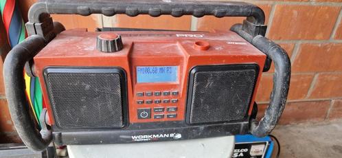 RADIO WORKMAN 2 PERFECT PRO WM1 ROUGE, TV, Hi-fi & Vidéo, Radios, Utilisé, Radio de chantier, Enlèvement ou Envoi