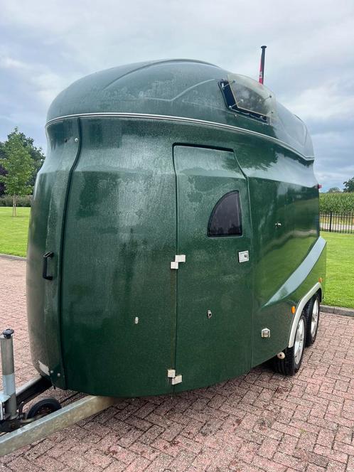 Oerdegelijk! polyester Henra 2-paards met zadelkamer!, Dieren en Toebehoren, Paarden en Pony's | Trailers en Aanhangwagens, Polyester