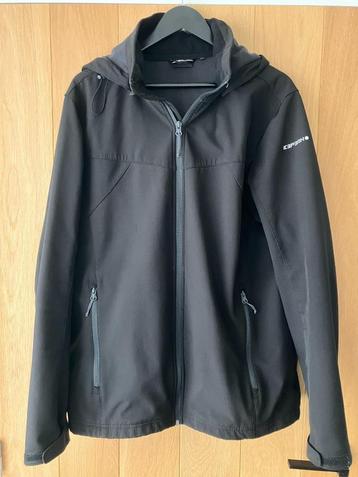 Zwarte softshelljas Icepeak maat XXL (56) met kap beschikbaar voor biedingen