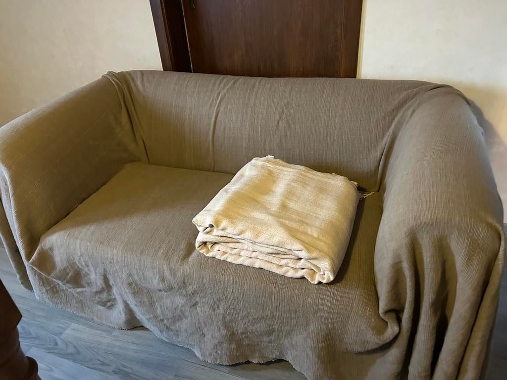 Tweezit met 2 dekens, Huis en Inrichting, Zetels | Zetels en Chaises Longues, Ophalen, Gebruikt, 150 tot 200 cm, Tweepersoons