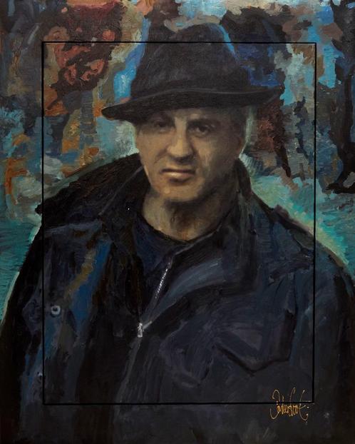 Donkersloot orgineel schilderij Rocky, Antiek en Kunst, Kunst | Schilderijen | Modern, Ophalen of Verzenden