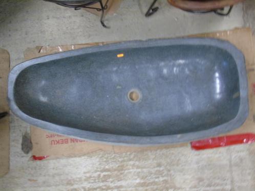 XXL rivierkiezelsteen van 1 m, wasbak, wasbakken, ruime keuz, Doe-het-zelf en Bouw, Sanitair, Nieuw, Wastafel, Steen, Ophalen