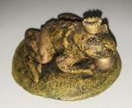 Efteling Kikkerkoning met parel op steen vintage beeldje, Collections, Efteling, Enlèvement ou Envoi, Comme neuf, Statue ou Poupée