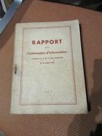 rapport de la Commission d'Information instituée par S.M. le, Collections, Autres, Livre ou Revue, Enlèvement ou Envoi