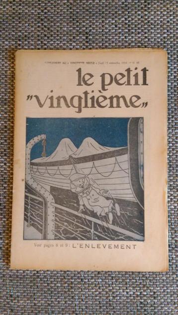 TINTIN FASCICULE LE PETIT VENTITIEME 15 NOVEMBER 1934 beschikbaar voor biedingen
