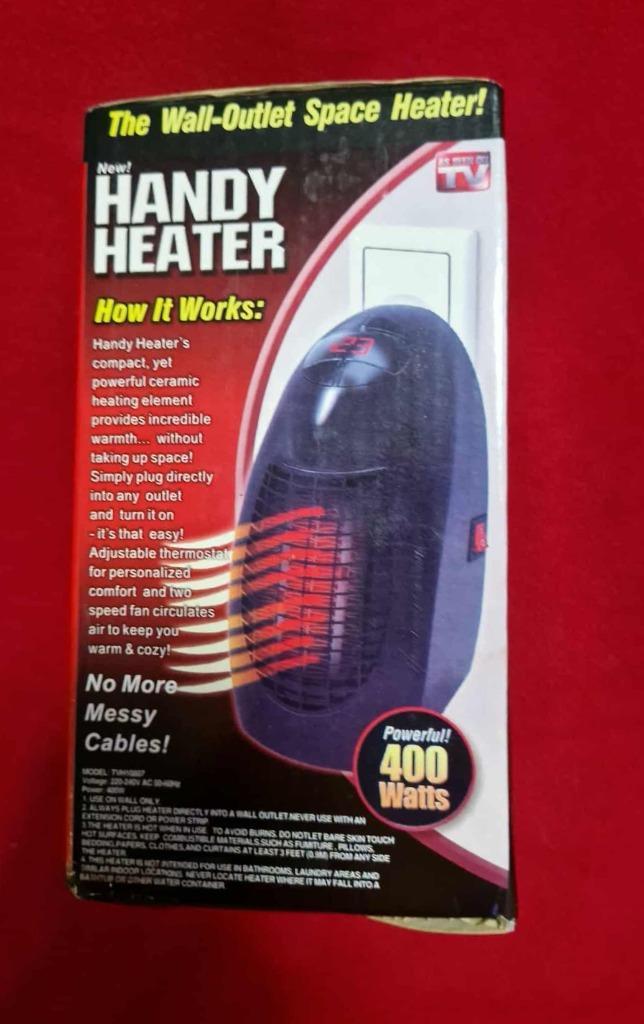 Mini Chauffage électrique mural Handy Heater, Doe-het-zelf en Bouw, Verwarming en Radiatoren, Nieuw, Thermostaat, 200 tot 500 watt