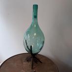 Vase à boule vintage avec support en fer forgé, Enlèvement ou Envoi