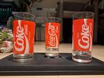 Te koop : drie coka cola glazen., Ophalen of Verzenden