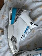 Jordan 3 UNC blue, Kleding | Heren, Schoenen, Verzenden, Wit, Zo goed als nieuw, Sneakers