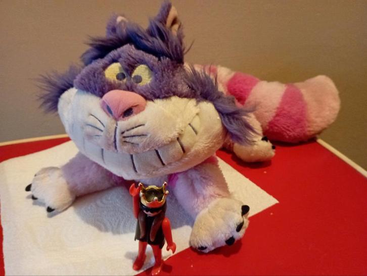 647) Cheshire cat knuffel 8, Kinderen en Baby's, Speelgoed | Knuffels en Pluche, Zo goed als nieuw, Ophalen of Verzenden