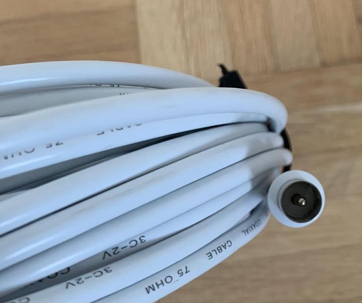 PREMIUM COAX TV antenne kabel 20 Meter, Audio, Tv en Foto, Audiokabels en Televisiekabels, Nieuw, Tv-kabel, 10 meter of meer, Ophalen of Verzenden