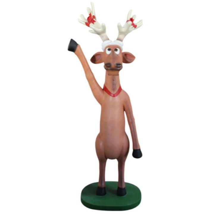 Dasher raising hand beeld – Rendier Hoogte 204 cm, Diversen, Kerst, Nieuw, Ophalen