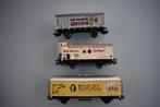 (9A) 3 Märklin HO bierwagons lees beschrijving, Wisselstroom, Wagon, Ophalen of Verzenden, Zo goed als nieuw