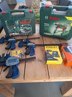 Bosch coupeerzaag,boormachine,quick grip,leak detector,smart, Doe-het-zelf en Bouw, Ophalen, Gebruikt, Boormachine