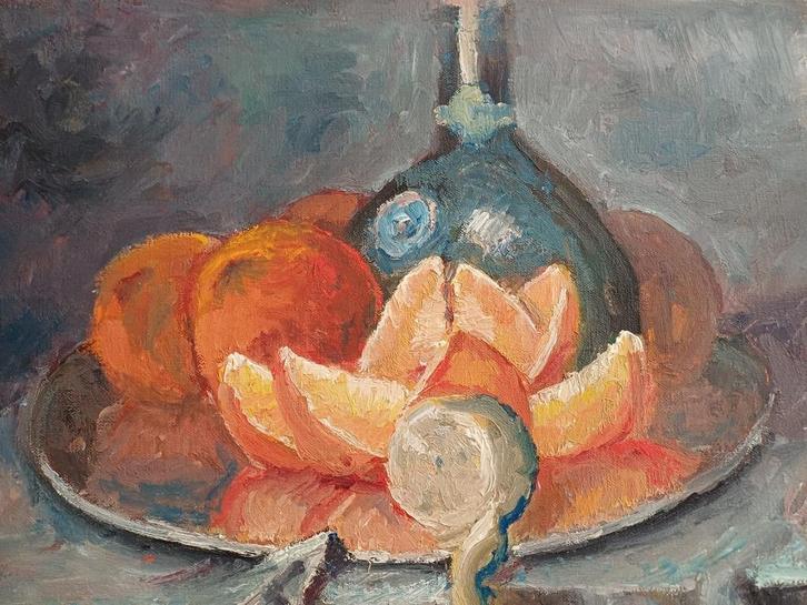 Schilderdoeken met stilleven van M.VAN DEN BEMPT, Antiek en Kunst, Kunst | Schilderijen | Klassiek, Ophalen of Verzenden