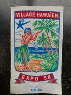 Patch vestimentaire emblème Village Hawaii Expo 58, Enlèvement ou Envoi