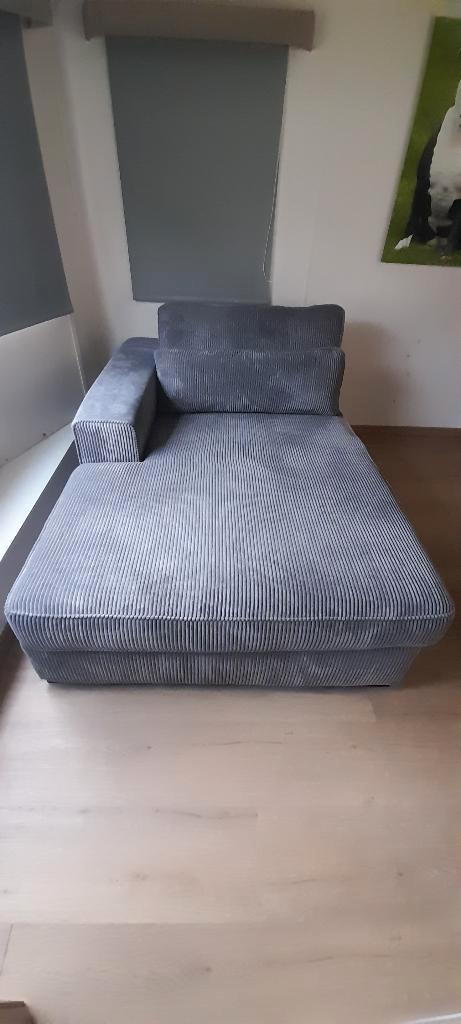 Zetel, Huis en Inrichting, Zetels | Zetels, Zo goed als nieuw, Rechte bank, Tweepersoons, Minder dan 150 cm, 150 cm of meer, Stof