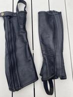 Zwarte leren chaps- QUUR -maatXS, Dieren en Toebehoren, Paardrijkleding, Dressuur, Ophalen of Verzenden, Zo goed als nieuw, Dames