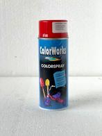 Peinture Alkyde en Spray - ColorWorks rouge feu RAL 3000, Moins de 5 litres, Peinture, Rouge, Enlèvement ou Envoi