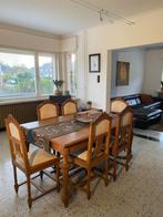 Antieke eiken eetkamer (tafel met 6 stoelen), Ophalen, Gebruikt