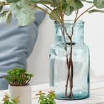 Decoratieve vaas van gerecycleerd glas, Huis en Inrichting, Woonaccessoires | Stolpen, Ophalen, Zo goed als nieuw