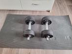 2 halters. 2 x 10kg. Top staat! + Matje, Sport en Fitness, Ophalen, Zo goed als nieuw