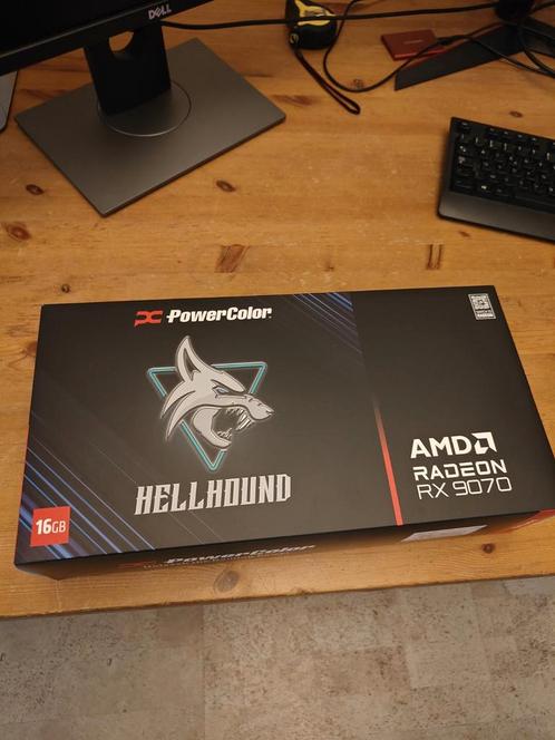 AMD RX 9070 hellhound, Computers en Software, Videokaarten, Zo goed als nieuw, AMD, Ophalen