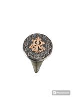 Canne de marche  ,pommeau en argent et  or, Enlèvement, Utilisé