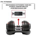 PH Fitness Set Verstelbare Dumbells 24 KG - Dumbells Halters, Sport en Fitness, Fitnessmaterialen, Ophalen of Verzenden, Nieuw