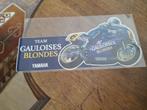 retro vintage sticker gauloises blondes yamaha christ.sarron, Ophalen of Verzenden, Nieuw, Sport