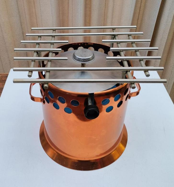 Koperen restaurantbrander. Gasbrander. Origineel., Diversen, Overige Diversen, Gebruikt, Ophalen of Verzenden