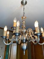 Tinnen luster met 12 lampen, Huis en Inrichting, Ophalen, Zo goed als nieuw, Metaal