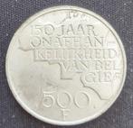 Belgium 1980 - 500Fr Verzilverd/FR/Boudewijn I/Morin 800 Pr, Envoi, Monnaie en vrac, Argent, Plaqué argent