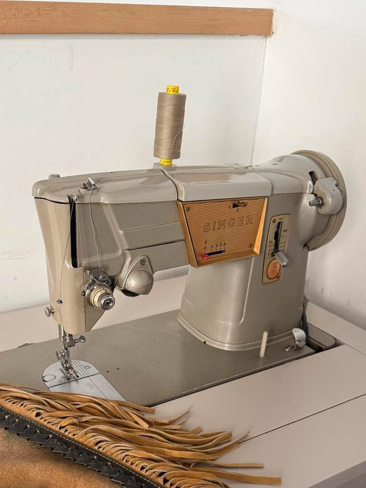 Vintage Singer 328K– volledig werkend, met of zonder kast, Antiek en Kunst, Antiek | Naaimachines, Ophalen