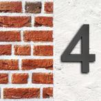 Huisnummer 3D | Antraciet | 4, Tuin en Terras, Ophalen of Verzenden, Nieuw, Staal