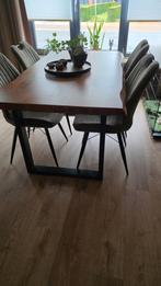 Mangohouten eettafel te koop, Ophalen, Zo goed als nieuw