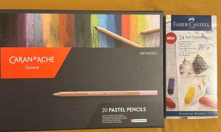 Caran d’ache pastel potloden set en Faber Castell set NIEUW, Hobby en Vrije tijd, Tekenen, Nieuw, Ophalen of Verzenden