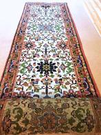 Perzisch/oosters handgeknoopt Loper tapijt (Tabriz) 310x80cm, Huis en Inrichting, Ophalen, Crème, 200 cm of meer, 50 tot 100 cm