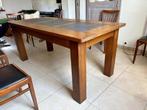 Eettafel van eikenhout en steen, Ophalen, Gebruikt, Eikenhout, 50 tot 100 cm