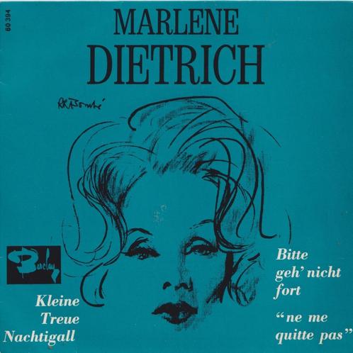 Marlene Dietrich – Bitte geh’ nicht fort / Kleine treue nach, Cd's en Dvd's, Vinyl Singles, Gebruikt, Single, Overige genres, Ophalen of Verzenden