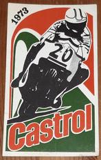 Vintage sticker Castrol 1973 moto oil retro autocollant, Comme neuf, Voiture ou Moto, Enlèvement ou Envoi