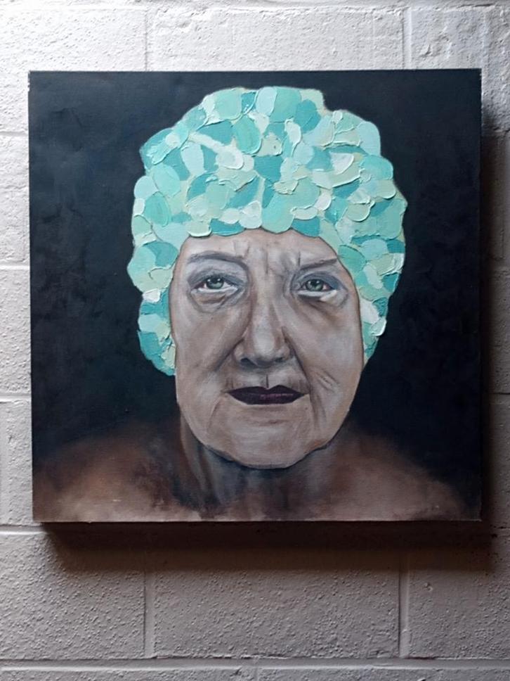 Stilte onder het oppervlak MP Theunis, Antiek en Kunst, Kunst | Schilderijen | Modern, Ophalen