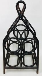 Casier à vin en bambou et osier au design vintage, Enlèvement ou Envoi