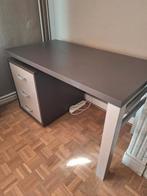 Modern grijs bureau, Huis en Inrichting, Bureaus, Ophalen, Zo goed als nieuw, Bureau