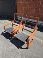 2 Poang stoelen IKEA., Twee, Bruin, Ophalen of Verzenden, Zo goed als nieuw