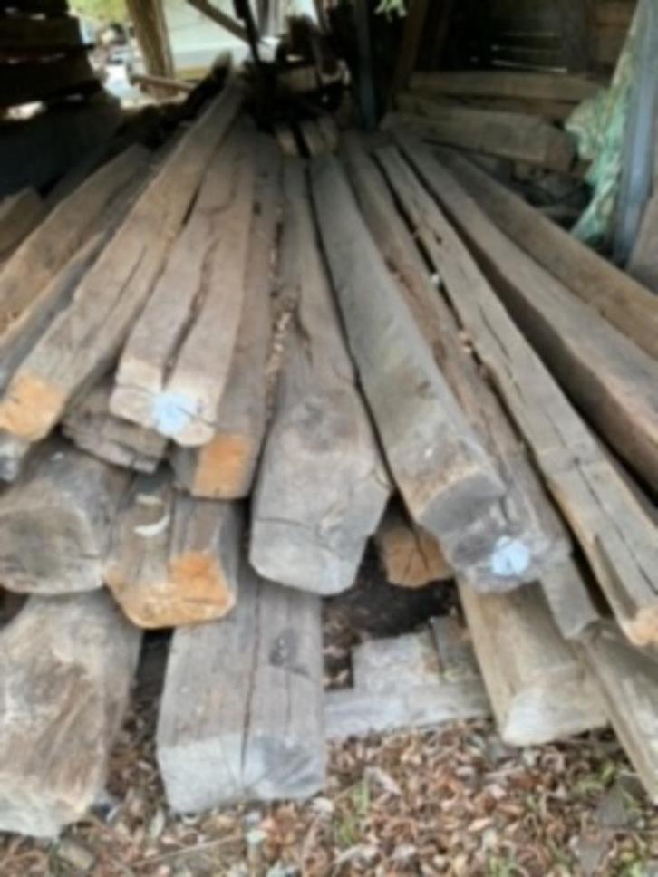 oude eiken balken, Doe-het-zelf en Bouw, Hout en Planken, Eiken, Ophalen of Verzenden