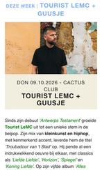 2 x Tourist lemc 9 oktober 2025 cactus brugge, Oktober